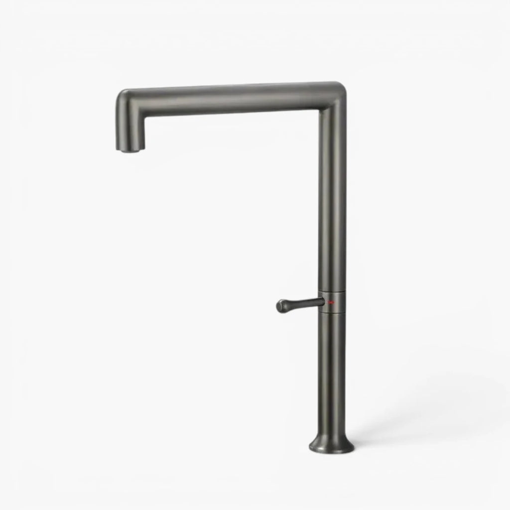 Robinet évier cuisine minimaliste design mitigeur - Argenté
