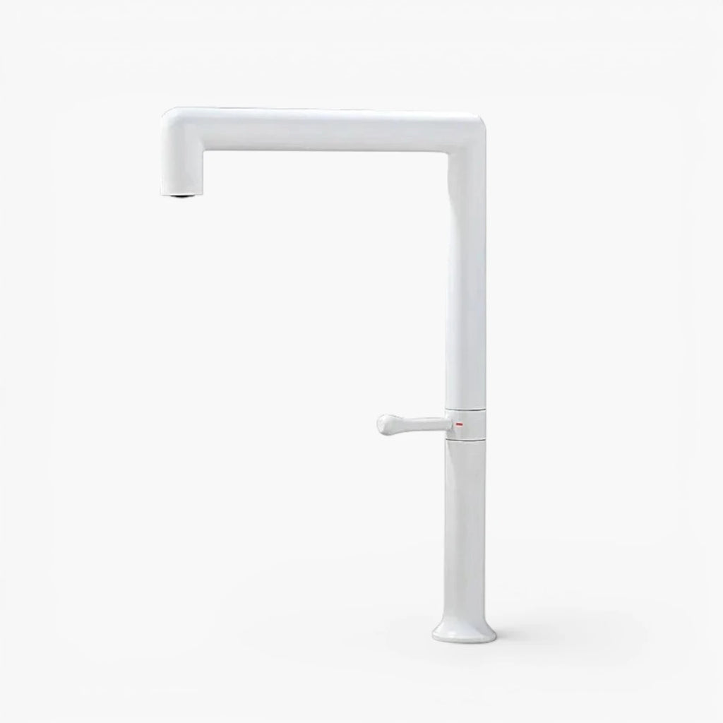 Robinet évier cuisine minimaliste design mitigeur - Blanc
