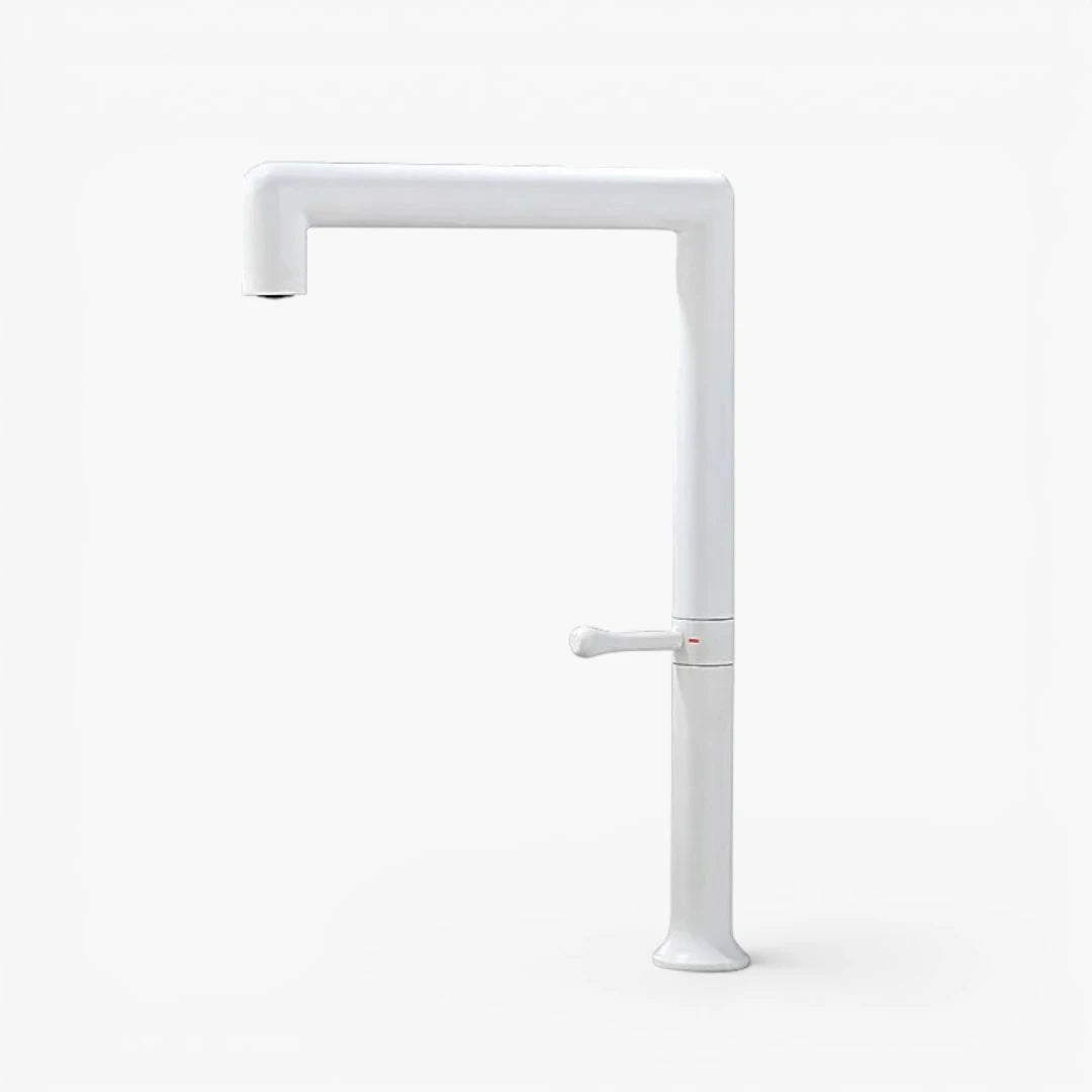 Robinet évier cuisine minimaliste design mitigeur - Blanc