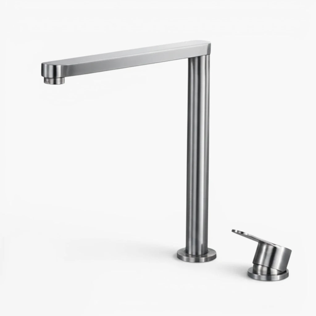Robinet évier cuisine minimaliste rétractable - Argenté