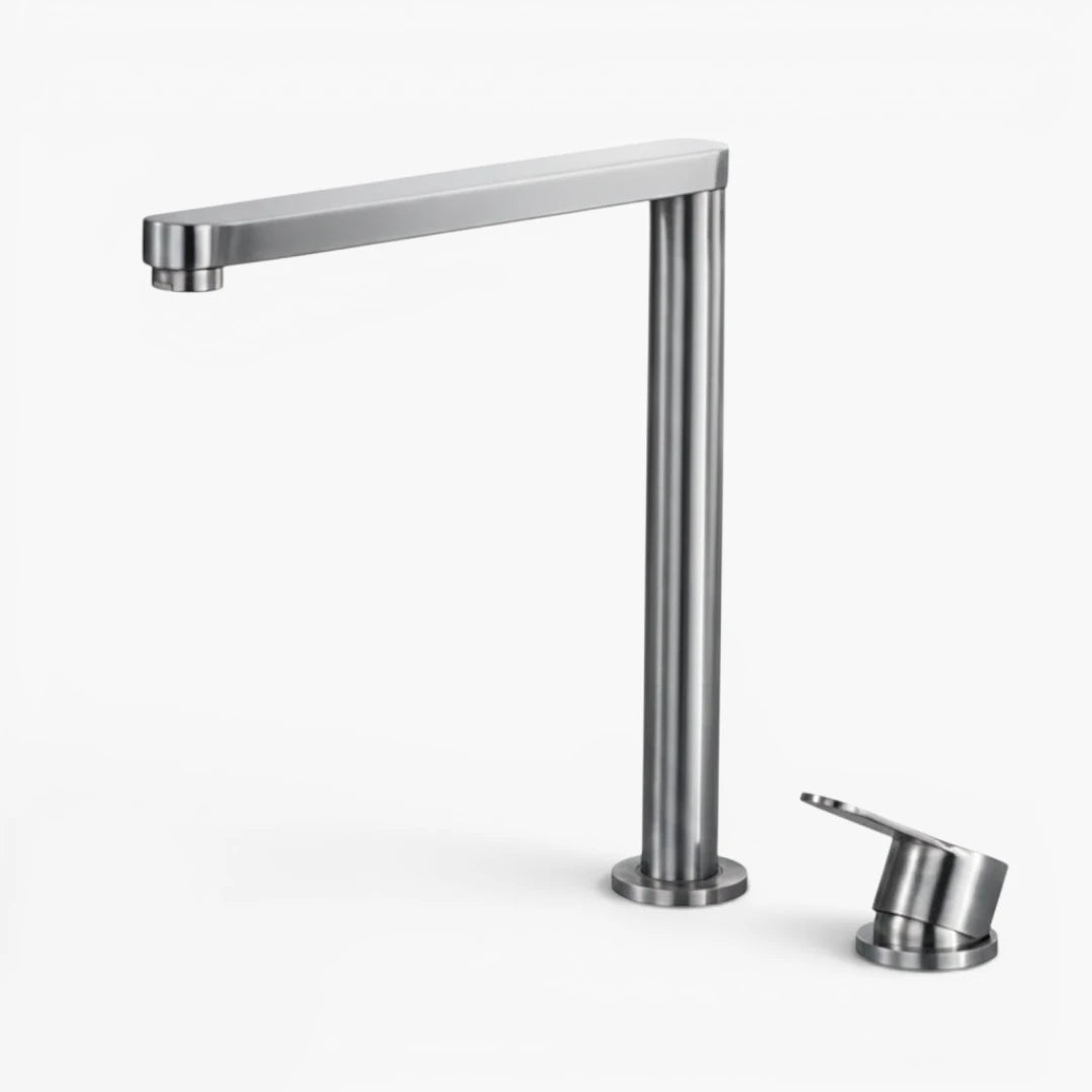 Robinet évier cuisine minimaliste rétractable - Argenté