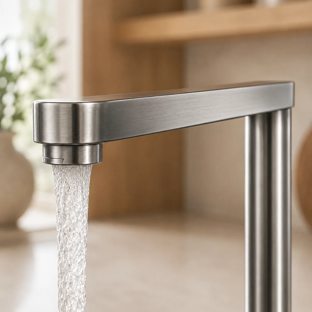 Robinet évier cuisine minimaliste rétractable - Argenté