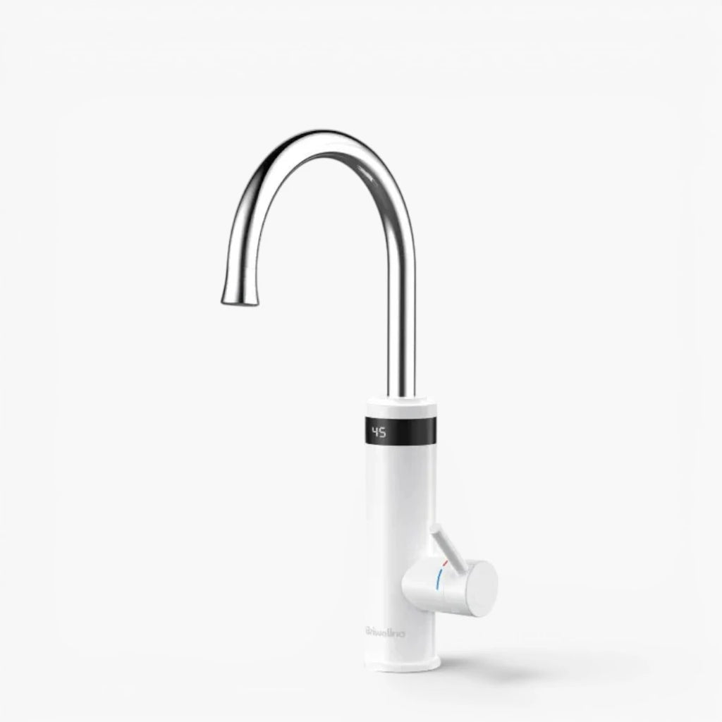 Robinet évier cuisine mitigeur affichage numérique thermostatique - Blanc