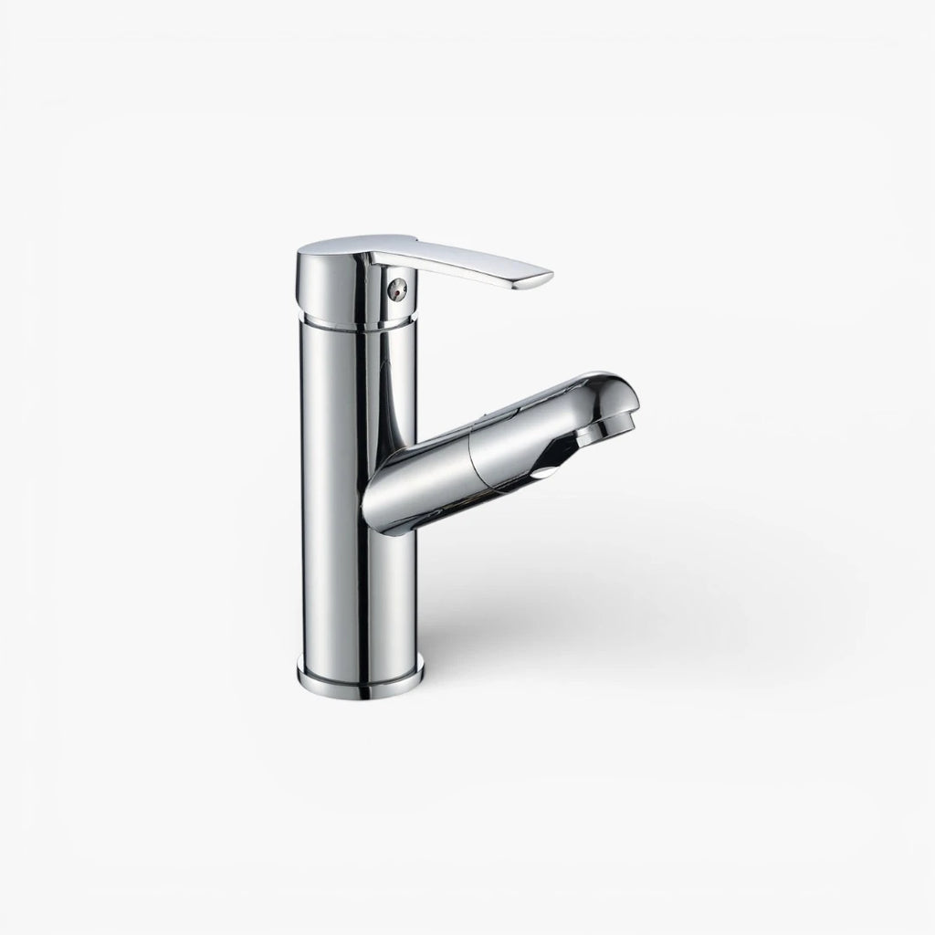 Robinet lavabo salle de bain flexible - Argenté