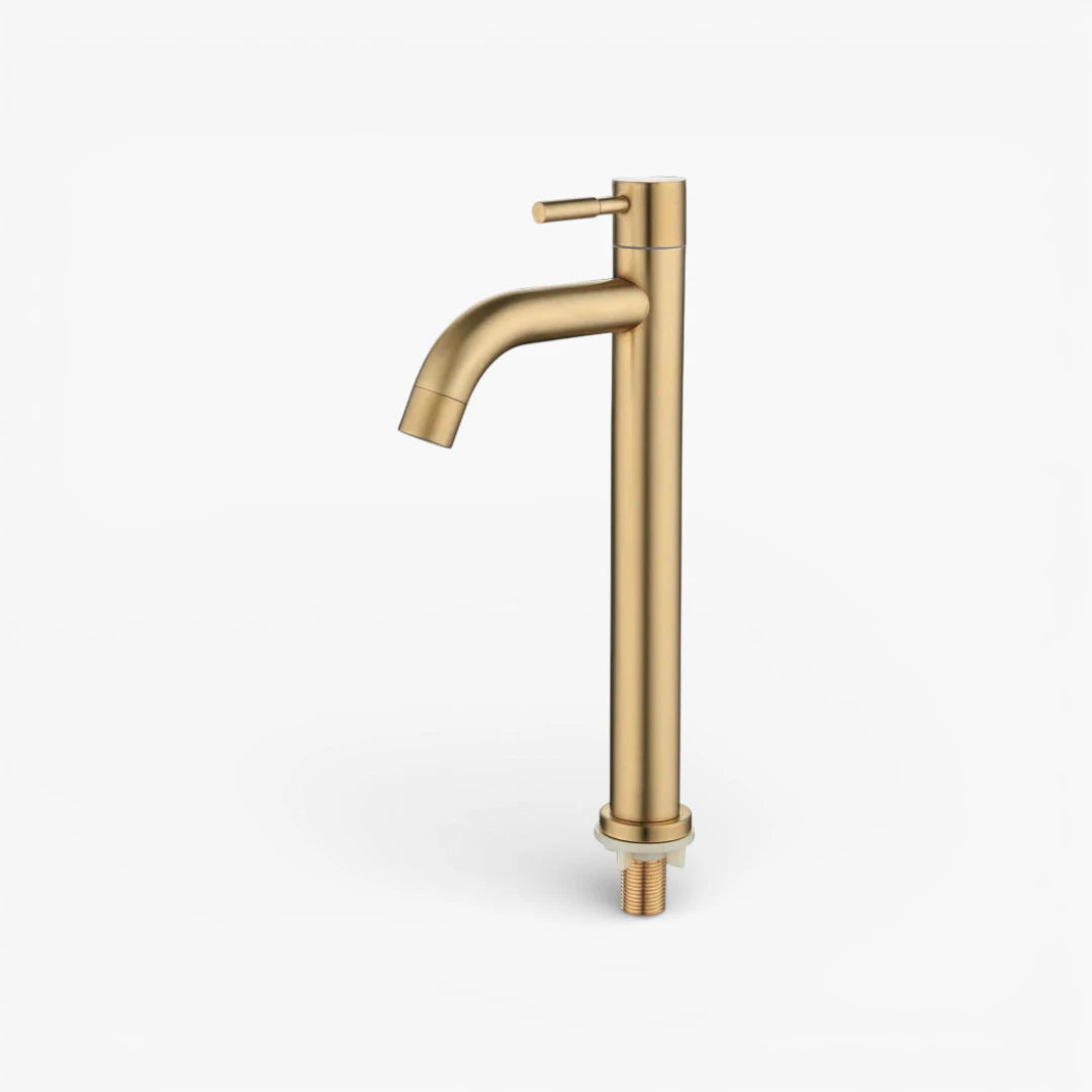 Robinet lavabo salle de bain minimaliste - Doré brossé