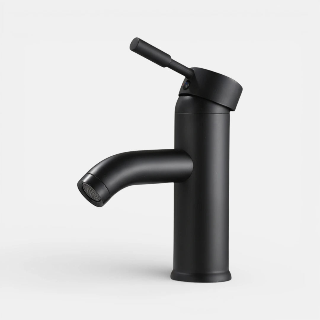 Robinet lavabo salle de bain minimaliste mitigeur - Noir mat