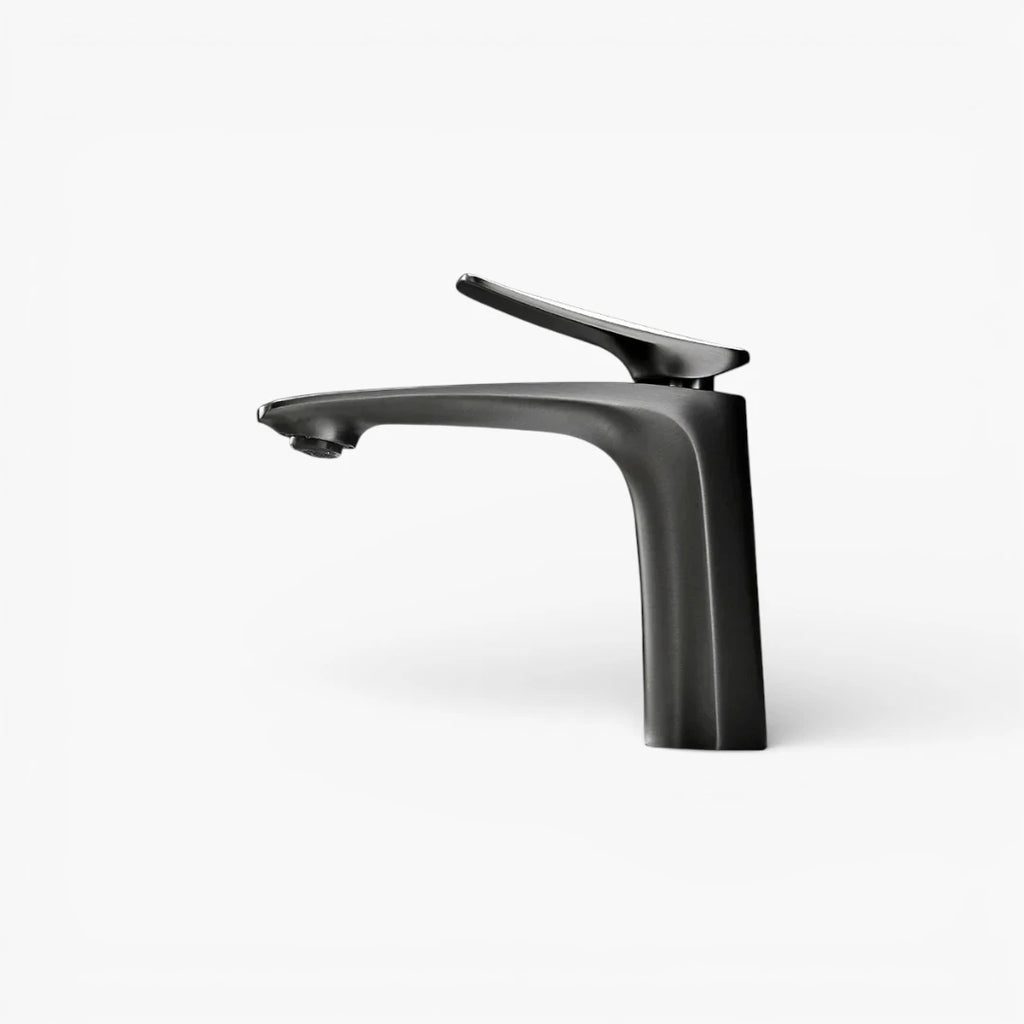 Robinet mitigeur minimaliste lavabo salle de bain - Argenté - Laiton