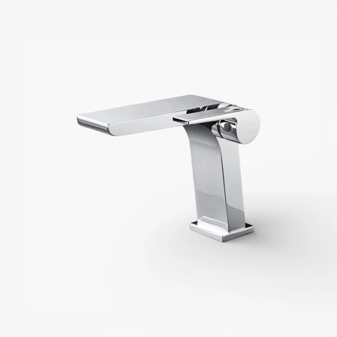 Robinet moderne mitigeur salle de bain lavabo - Argenté - Laiton