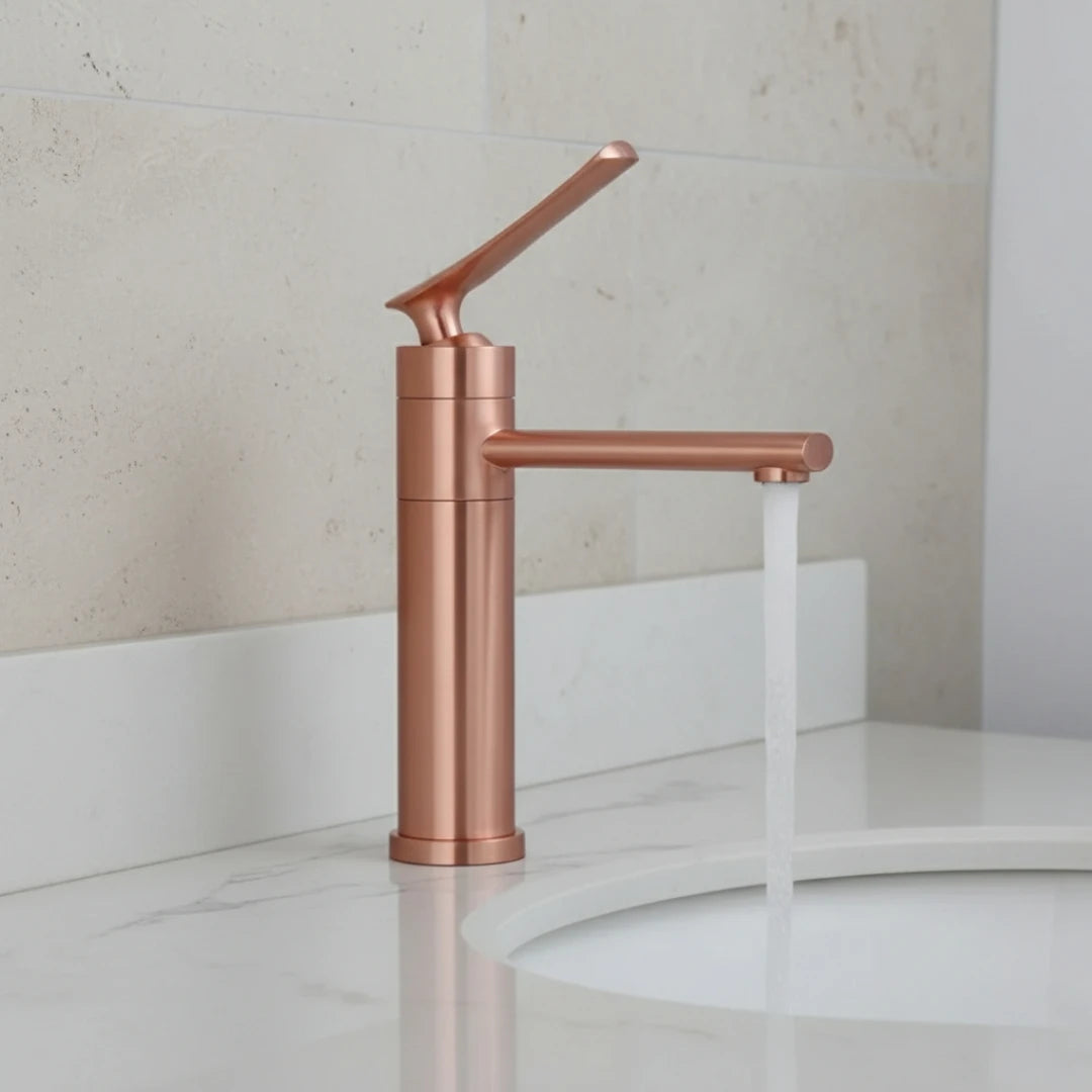Robinet moderne salle de bain lavabo - Doré rose - Laiton