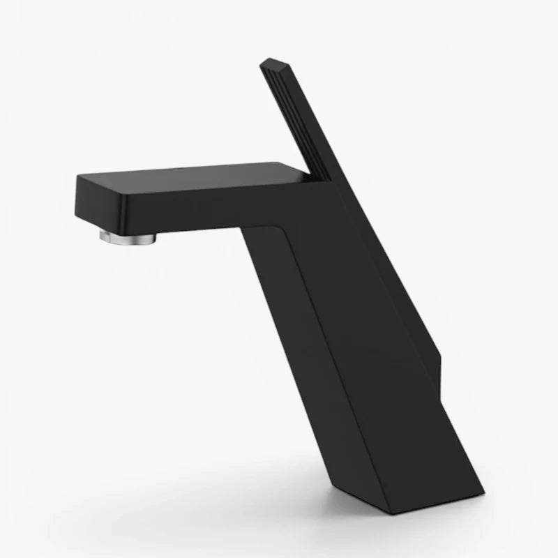 Robinet salle de bain lavabo mitigeur design contemporain - Noir