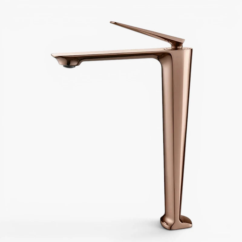 Robinet salle de bain mitigeur design - Doré - Laiton