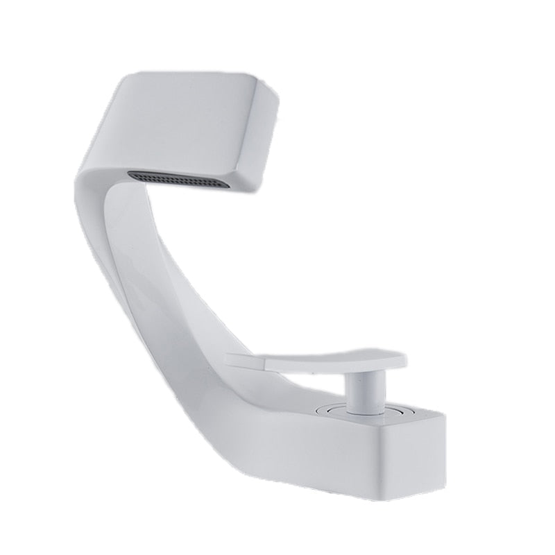 Robinet design incurvé cascade - Blanc - Laiton