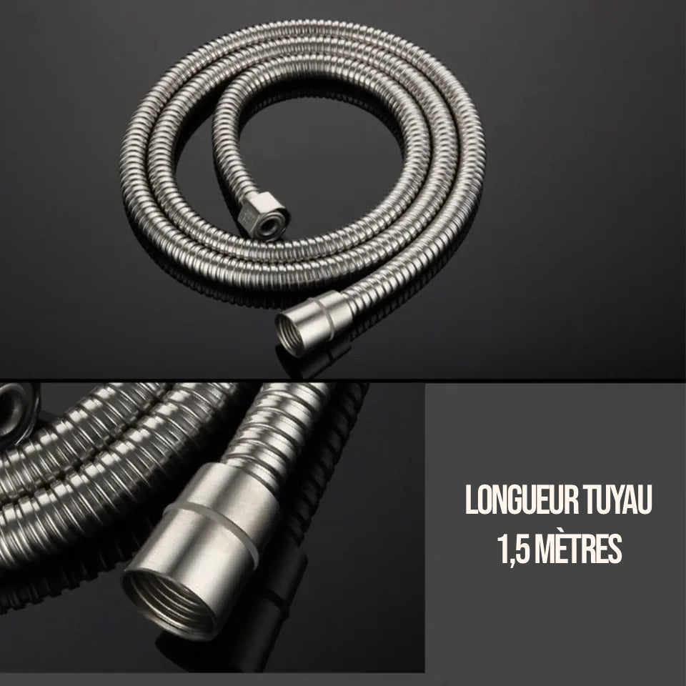 Robinet baignoire minimaliste douchette - Argenté - Laiton