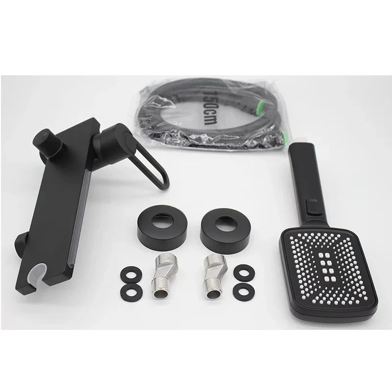 Robinet baignoire salle de bain cascade douchette - Doré - Laiton