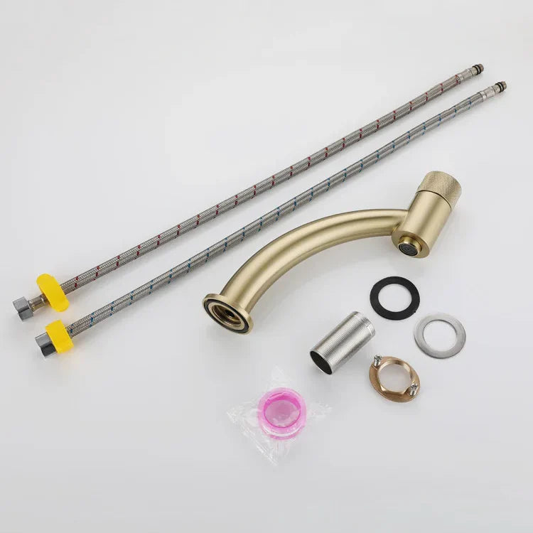 Robinet salle de bain lavabo minimaliste - Doré - Laiton