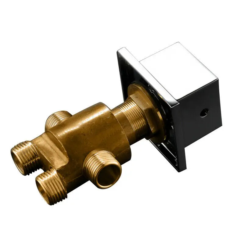 Robinet moderne baignoire salle de bain cascade douchette - Argenté - Laiton