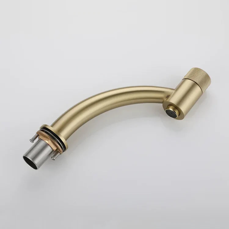 Robinet salle de bain lavabo minimaliste - Doré - Laiton