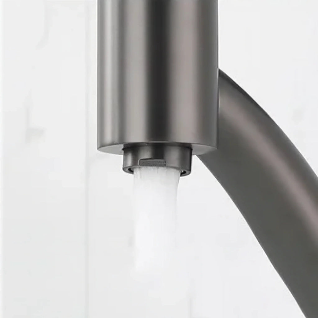 Robinet salle de bain lavabo minimaliste - Argenté - Laiton