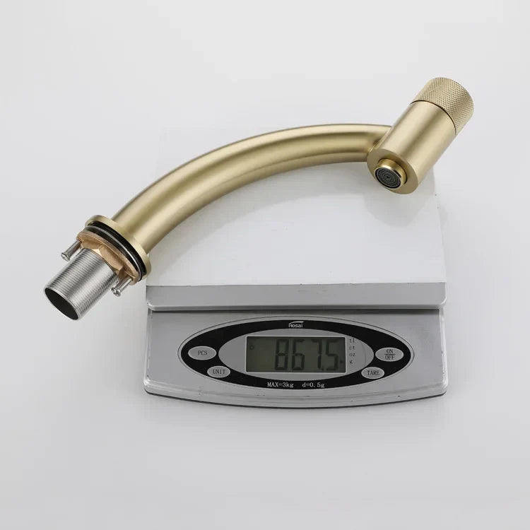 Robinet salle de bain lavabo minimaliste - Doré - Laiton