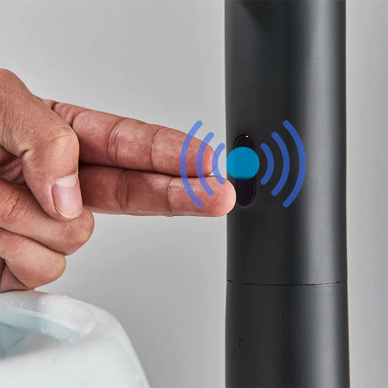 Robinet cuisine évier minimaliste tactile - Noir - Laiton