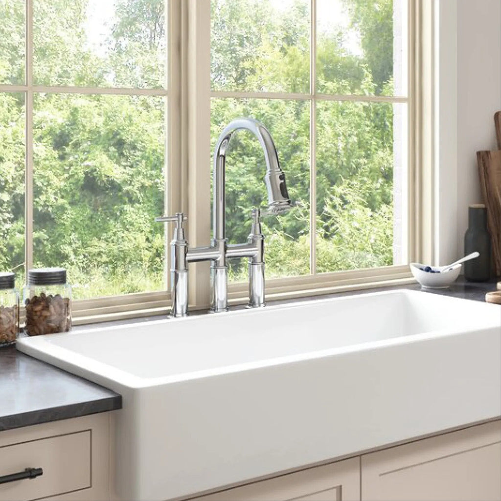 Robinet évier cuisine rétro flexible douchette - Argenté - Laiton