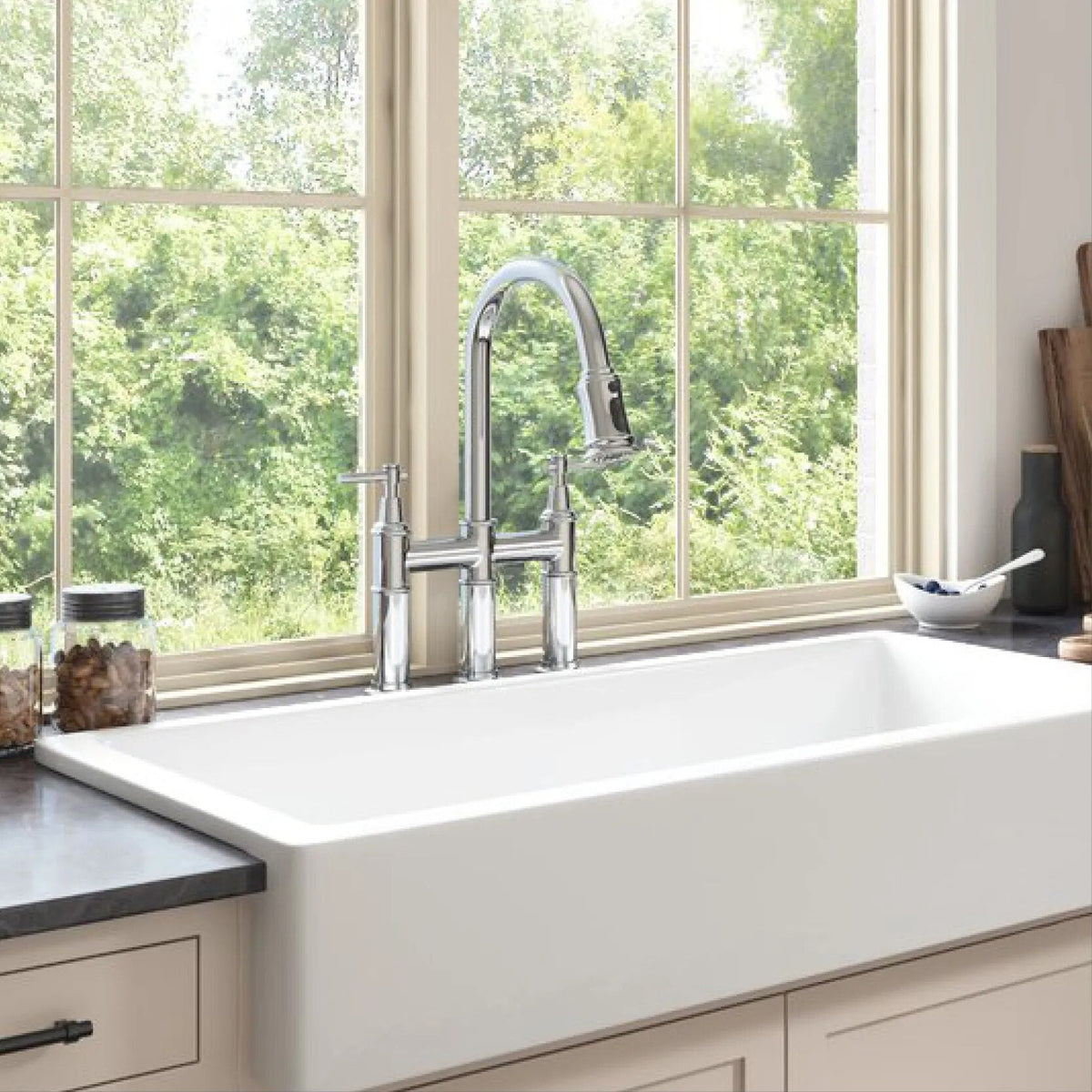 Robinet évier cuisine rétro flexible douchette - Argenté - Laiton