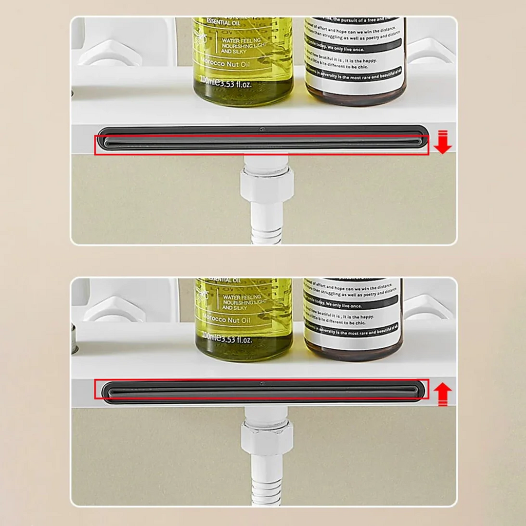 Robinet baignoire cascade douchette salle de bain - Blanc - Laiton