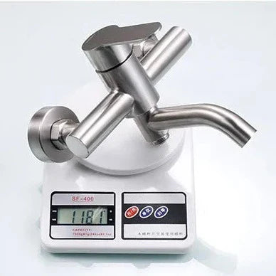 Robinet baignoire salle de bain minimaliste mitigeur - Argenté