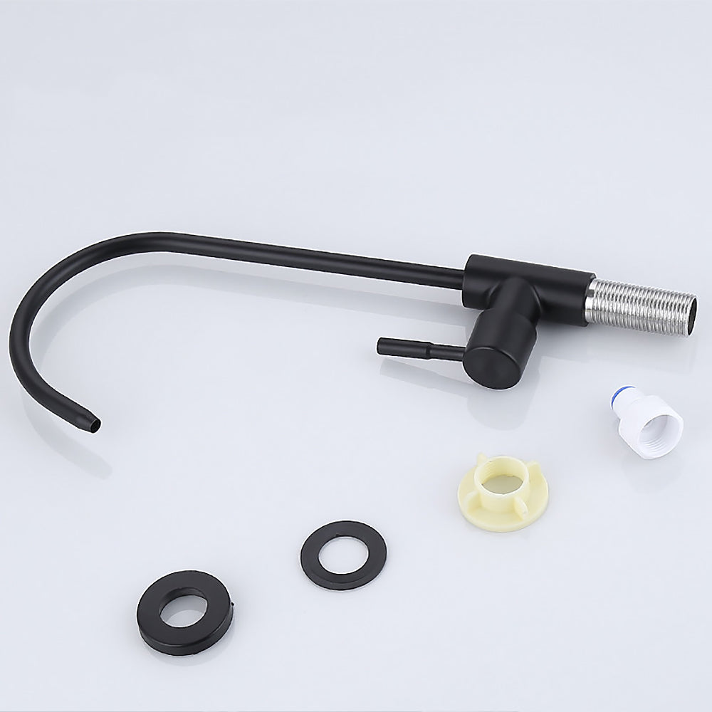 Robinet évier cuisine fin mitigeur - Noir