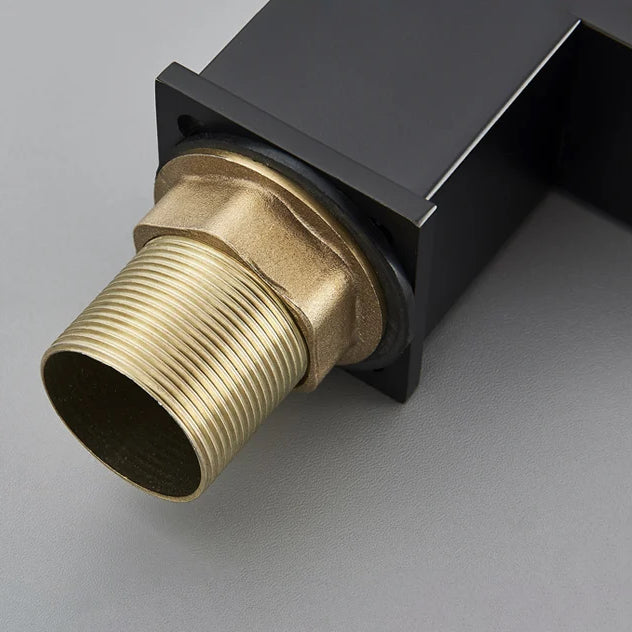 Robinet lavabo salle de bain haut design - Noir - Laiton