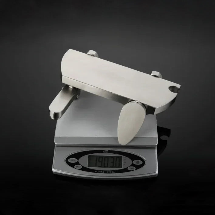 Robinet baignoire minimaliste douchette - Argenté - Laiton