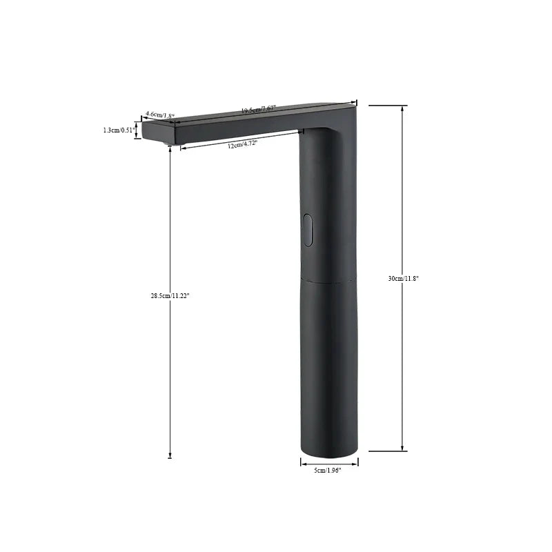 Robinet cuisine évier minimaliste tactile - Noir - Laiton