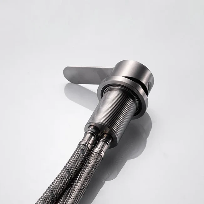 Robinet évier cuisine minimaliste rétractable - Argenté