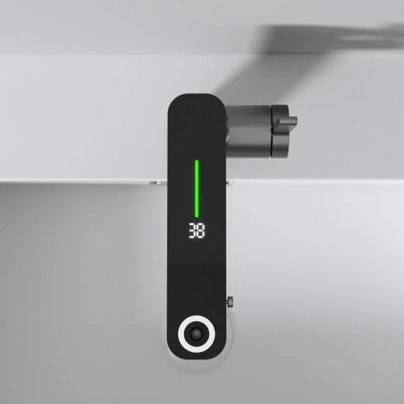 Robinet salle de bain lavabo fontaine température numérique - Argenté