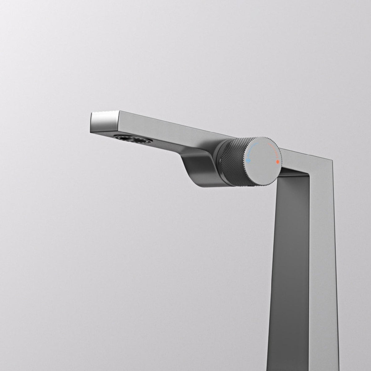 Robinet salle de bain lavabo design contemporain mitigeur - Argenté - Laiton