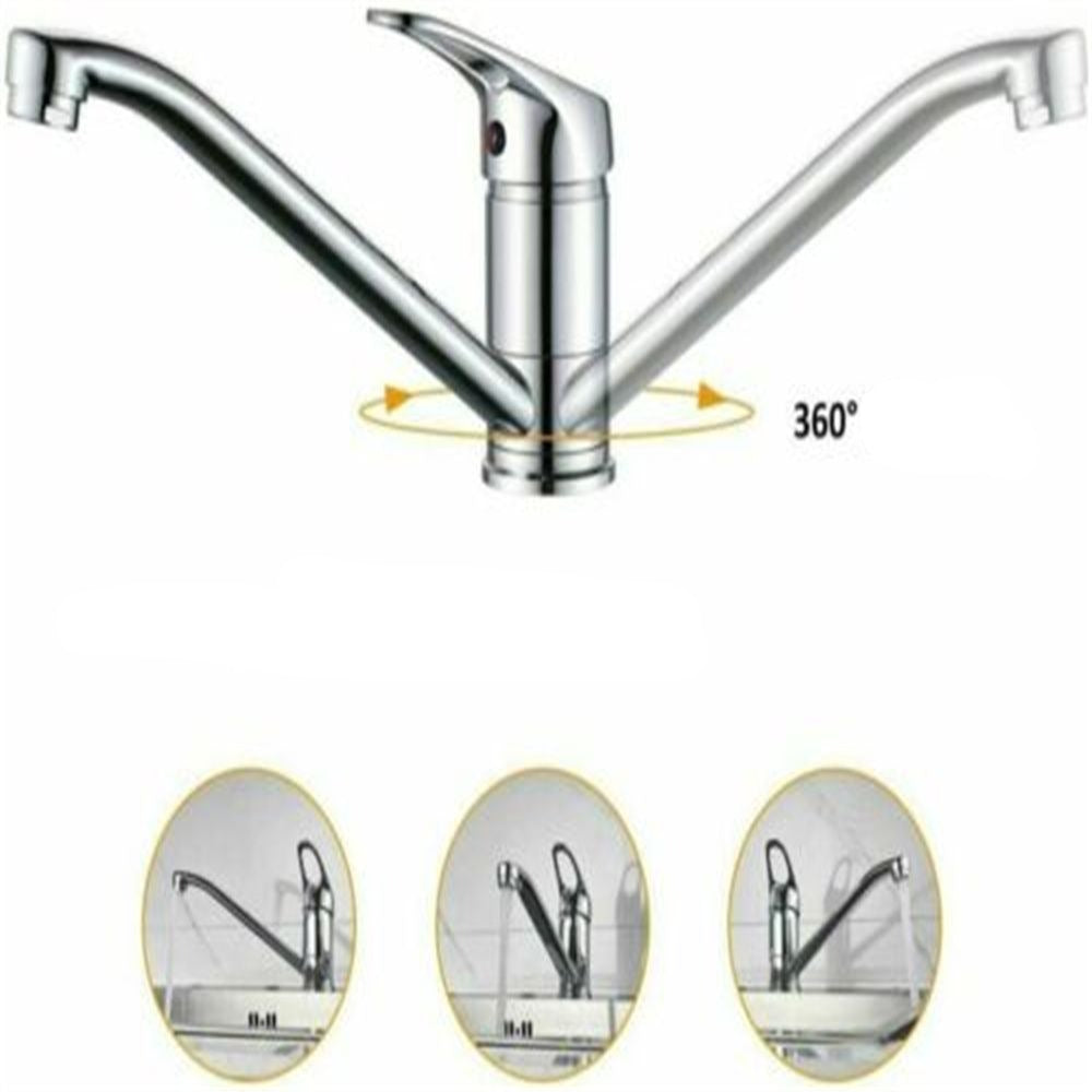 Robinet cuisine évier mitigeur - Argenté chrome