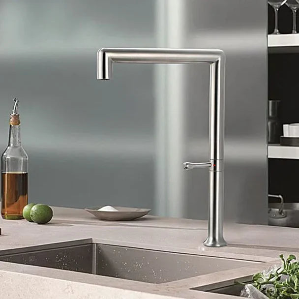 Robinet évier cuisine minimaliste design mitigeur - Argenté