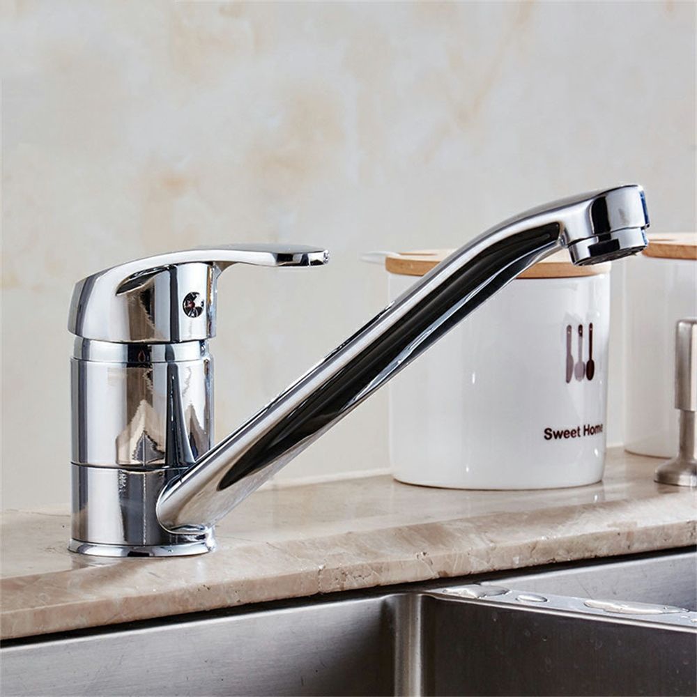 Robinet cuisine évier mitigeur - Argenté chrome