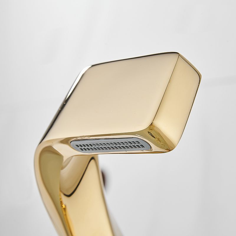 Robinet design incurvé cascade - Doré - Laiton