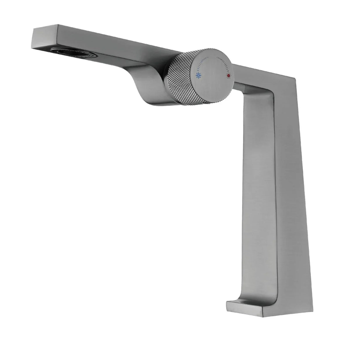 Robinet salle de bain lavabo design contemporain mitigeur - Argenté - Laiton