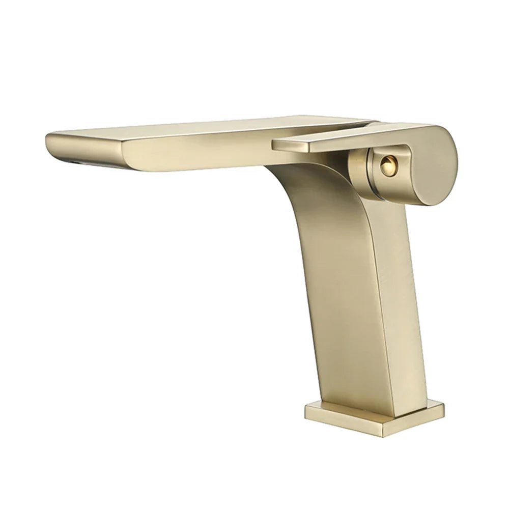 Robinet moderne mitigeur salle de bain lavabo - Doré - Laiton