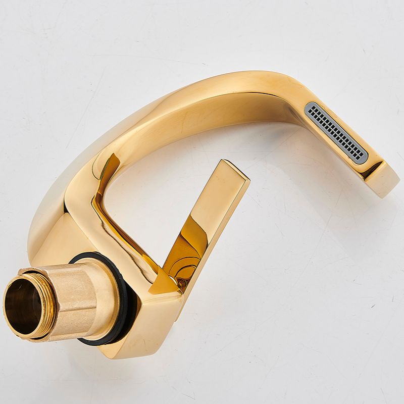 Robinet design incurvé cascade - Doré - Laiton