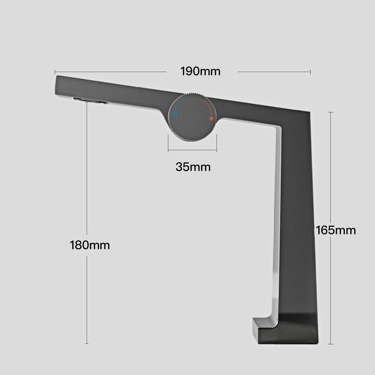 Robinet salle de bain lavabo design contemporain mitigeur - Argenté - Laiton