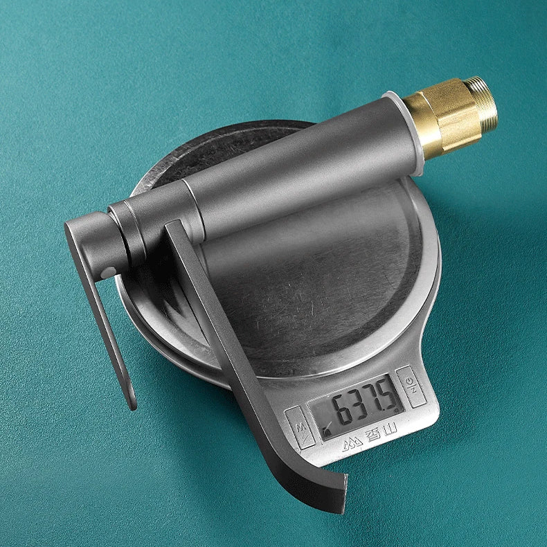 Robinet lavabo salle de bain bec long - Noir - Laiton