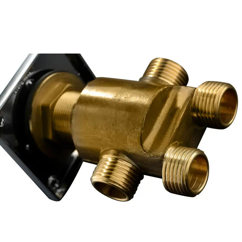 Robinet moderne baignoire salle de bain cascade douchette - Argenté - Laiton