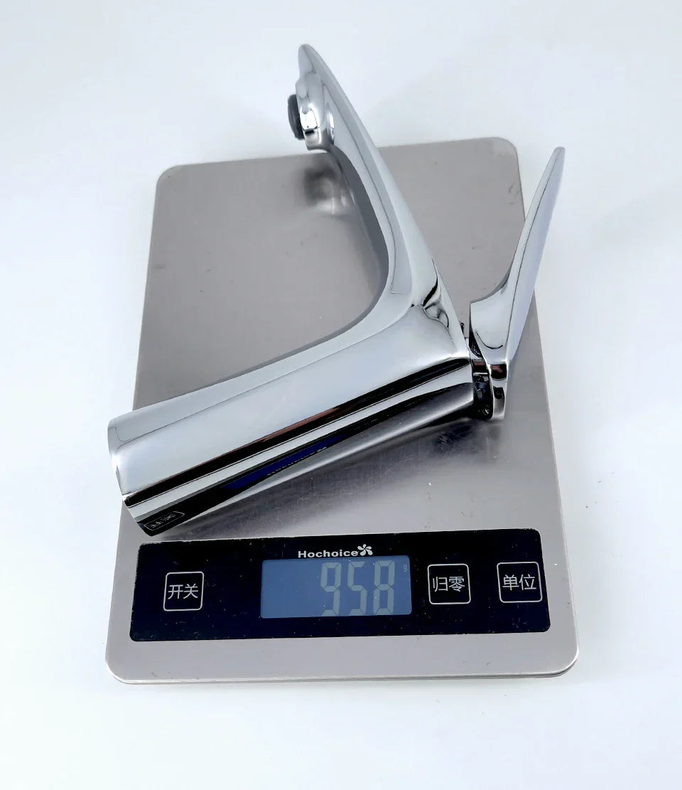 Robinet mitigeur minimaliste lavabo salle de bain - Argenté - Laiton