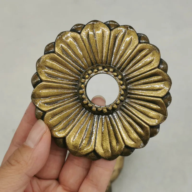 Robinet extérieur de jardin rétro fleur animaux - Doré