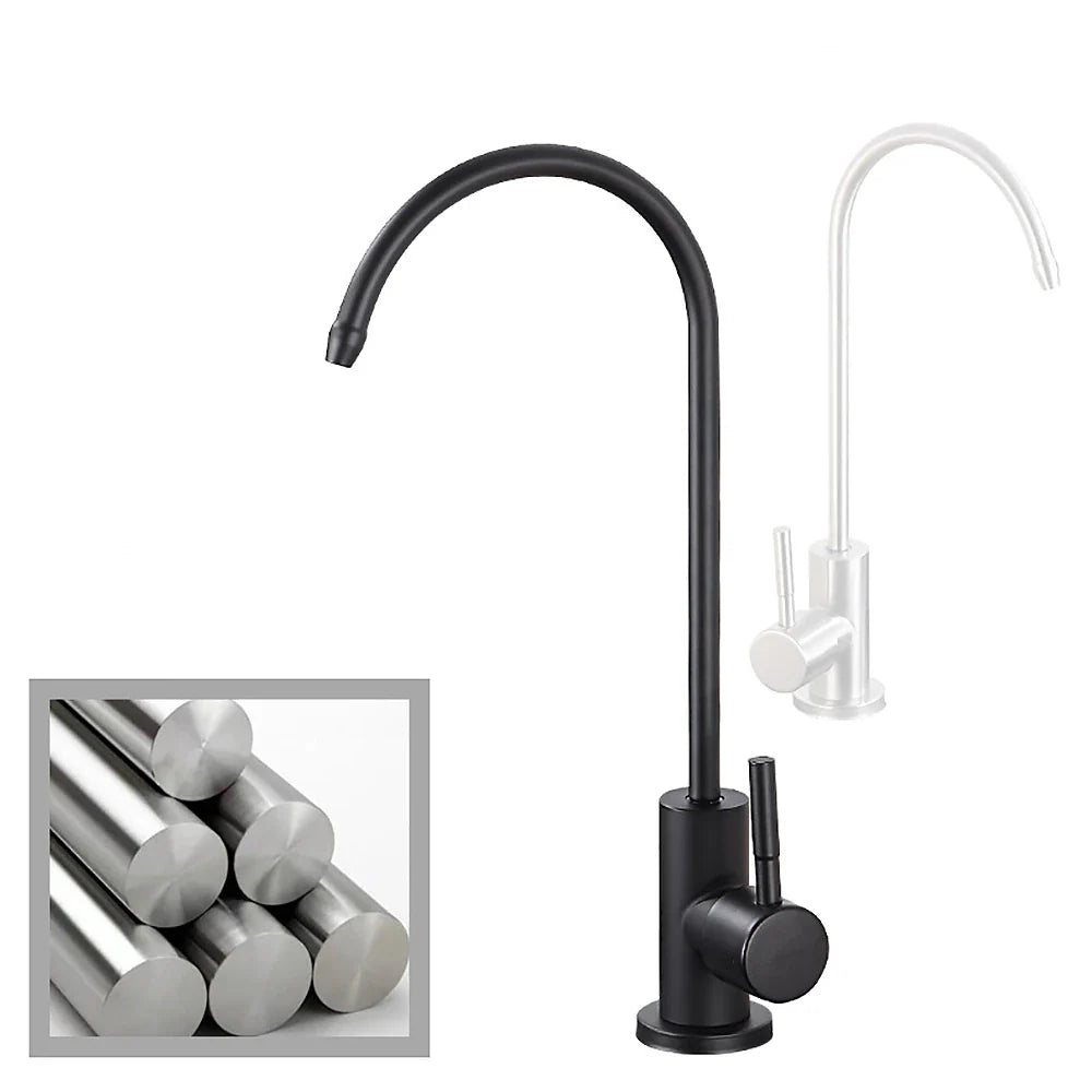 Robinet évier cuisine fin mitigeur - Noir