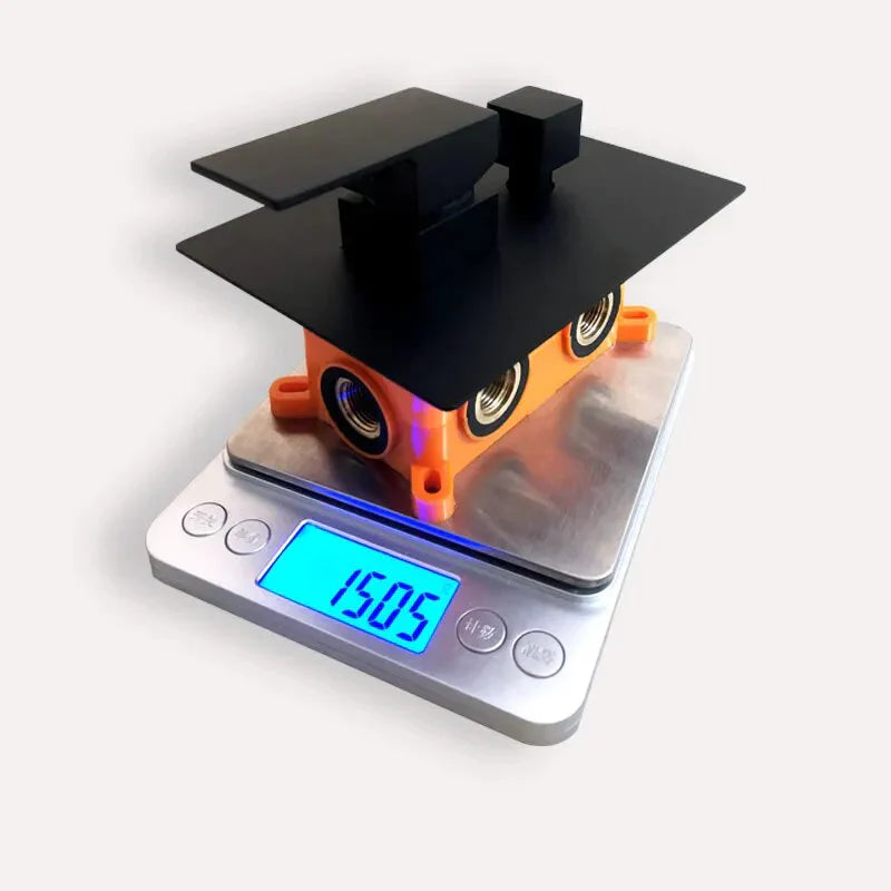 Robinet baignoire salle de bain colonne de douche douchette - Noir - Laiton