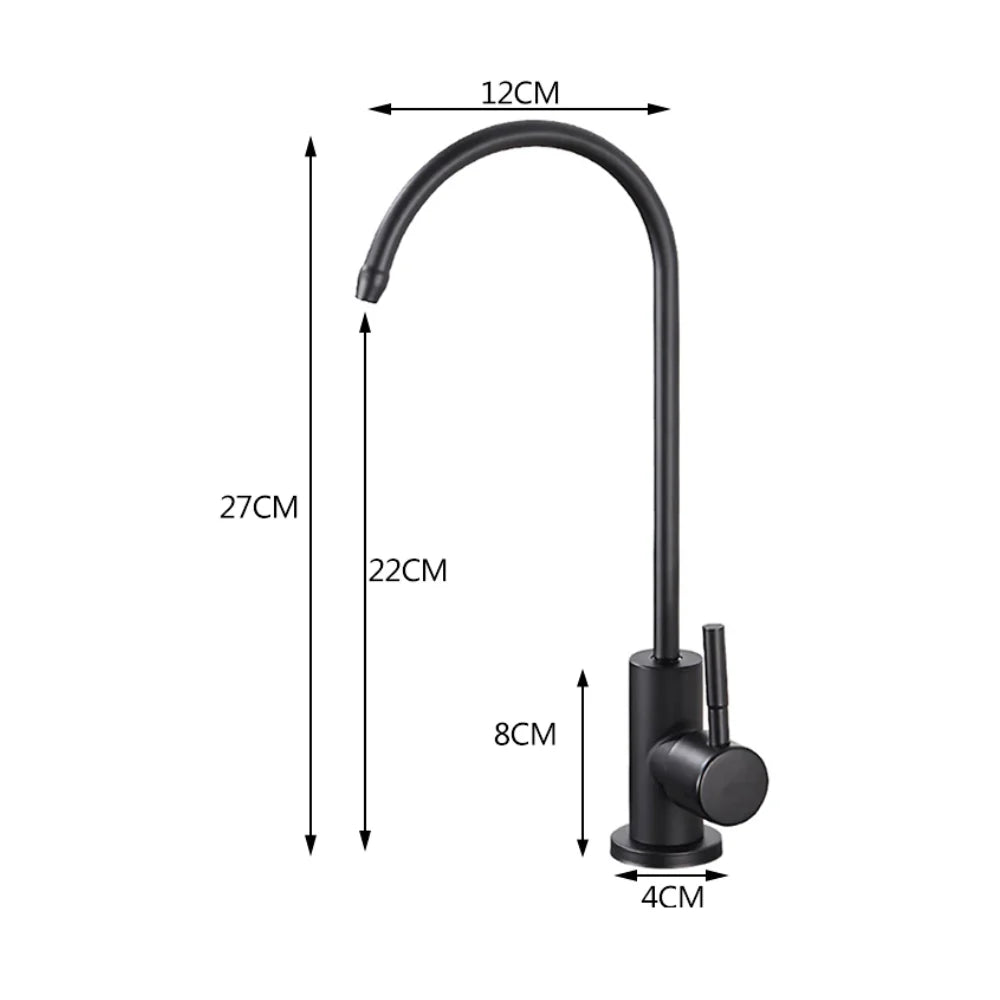 Robinet évier cuisine fin mitigeur - Noir